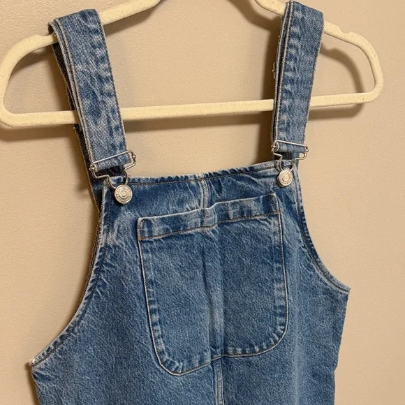 Zara Denim Overalls Size Medium - Picture 2 of 4